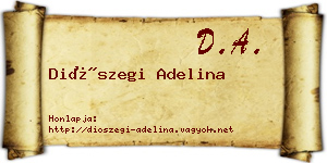 Diószegi Adelina névjegykártya